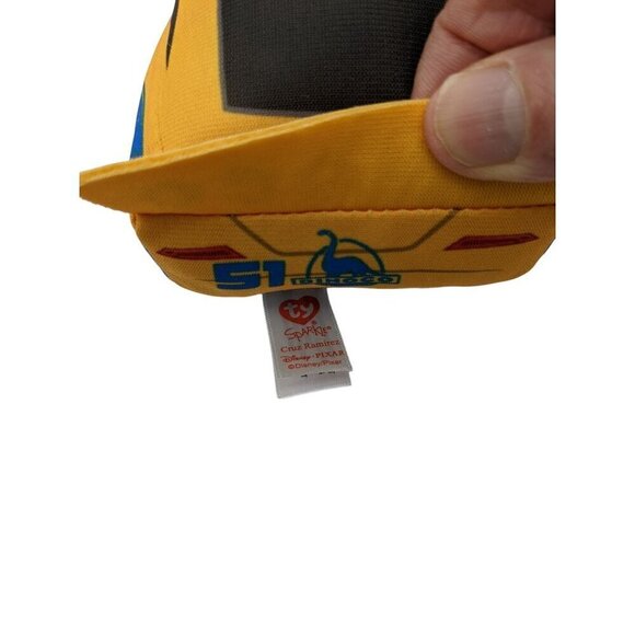 TY Disney Pixar  Cruz Ramirez  car plush toy  7 in  yellow blue black - Picture 6 of 12